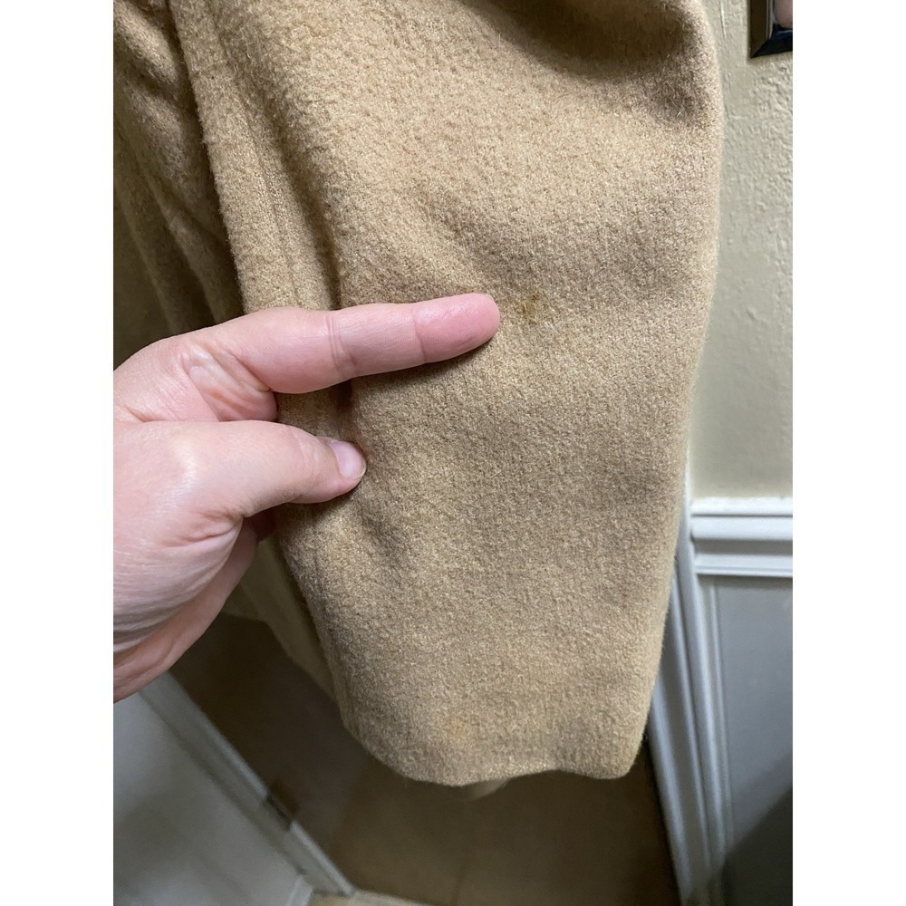 Vintage A Delta Ltd By Mel Burns Tan 100% Camel Hair Sport Coat Blazer 2 Button - Picture 15 of 16